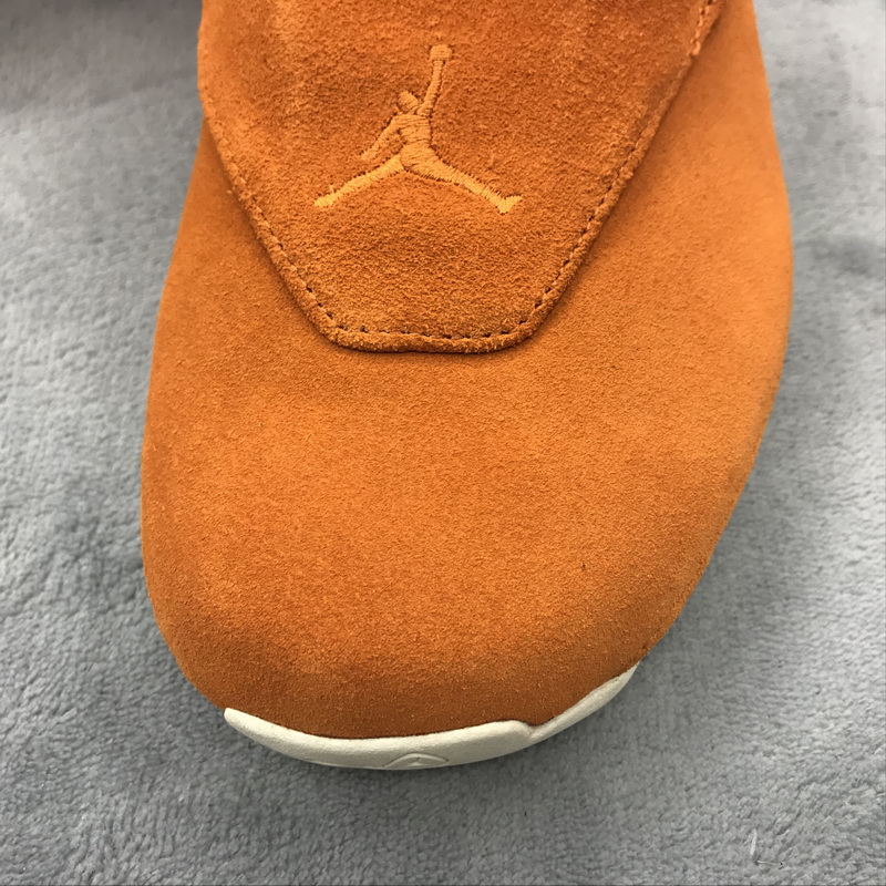 Authentic Air Jordan 18 Orange Suede